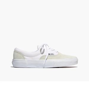 Brand new vans seude white lace ups. Womens 8.5.